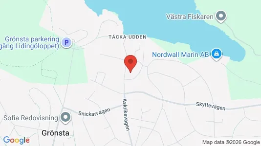 Apartments for rent i Lidingö - kort over placeringen