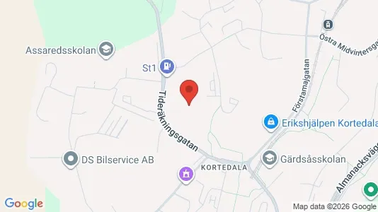 Apartments for rent i Gothenburg East - kort over placeringen