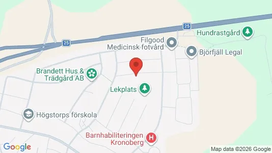 Apartments for rent i Växjö - kort over placeringen