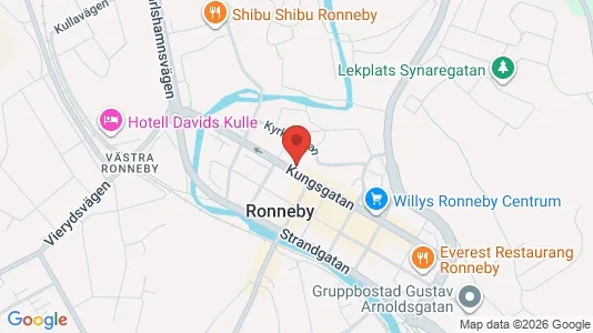 Apartments for rent i Ronneby - kort over placeringen