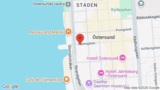 Apartments for rent i Östersund - kort over placeringen
