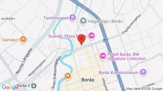 Apartments for rent i Borås - kort over placeringen