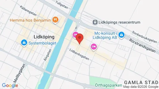 Apartments for rent i Lidköping - kort over placeringen