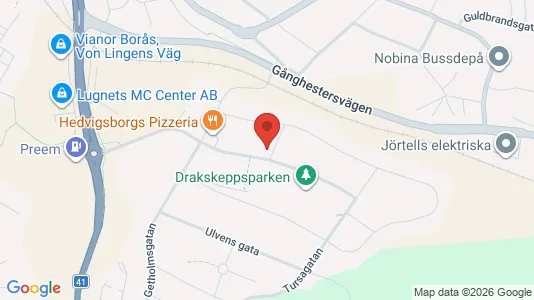 Apartments for rent i Borås - kort over placeringen