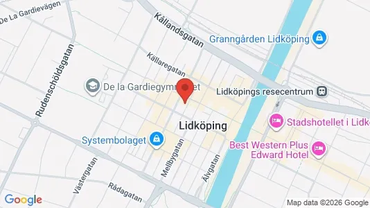Apartments for rent i Lidköping - kort over placeringen