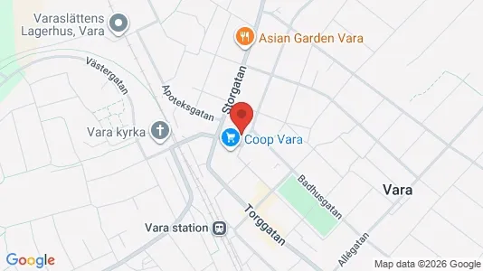Apartments for rent i Vara - kort over placeringen