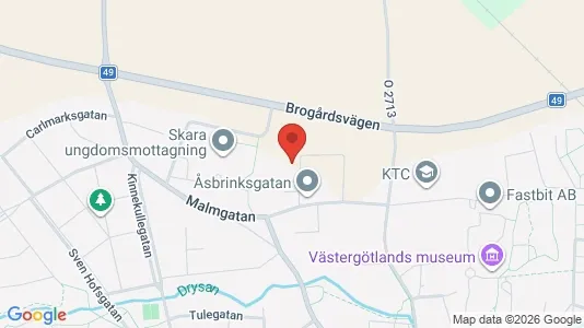Apartments for rent i Skara - kort over placeringen