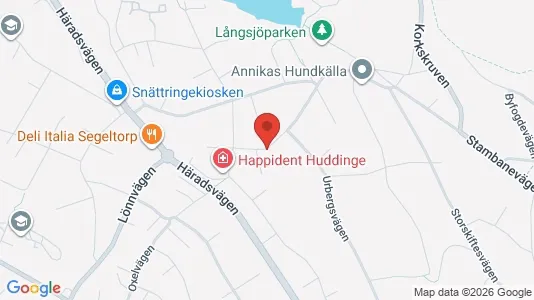 Apartments for rent i Huddinge - kort over placeringen