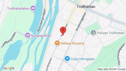 Apartments for rent i Trollhättan - kort over placeringen