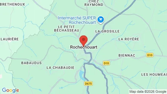 Apartments for rent i Rochechouart - kort over placeringen