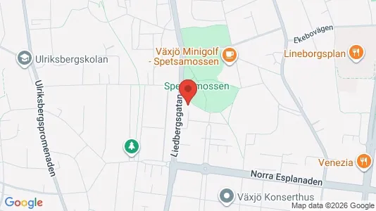 Apartments for rent i Växjö - kort over placeringen