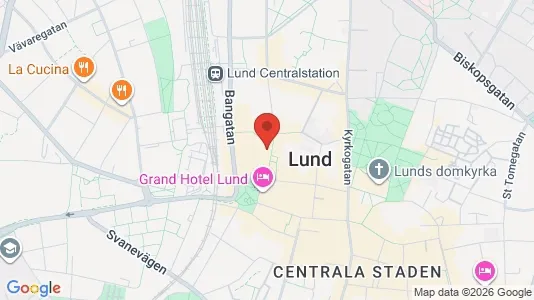 Apartments for rent i Lund - kort over placeringen