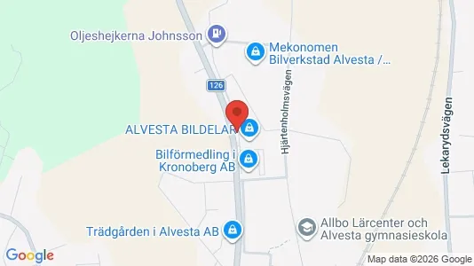 Apartments for rent i Alvesta - kort over placeringen