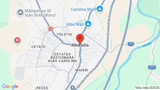 Houses for rent i Alba Iulia - kort over placeringen