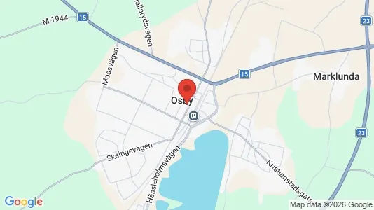 Apartments for rent i Osby - kort over placeringen