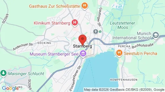Apartments for rent i Starnberg - kort over placeringen