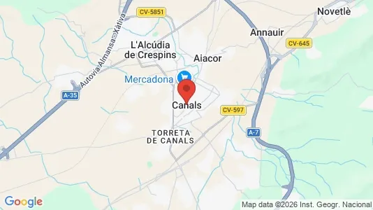 Apartments for rent i Canals - kort over placeringen
