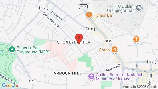 Apartments for rent i Dublin 7 - kort over placeringen