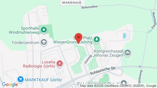 Apartments for rent i Görlitz - kort over placeringen