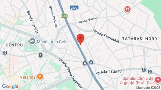 Apartments for rent i Iaşi - kort over placeringen