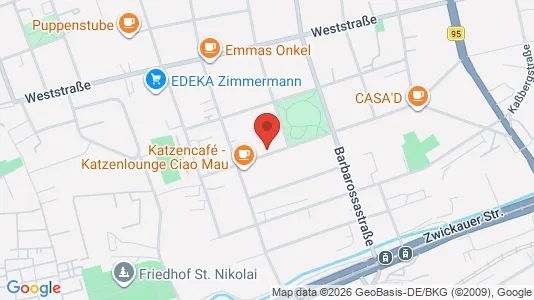 Apartments for rent i Chemnitz - kort over placeringen