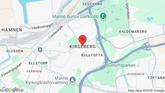 Rooms for rent i Kirseberg - kort over placeringen