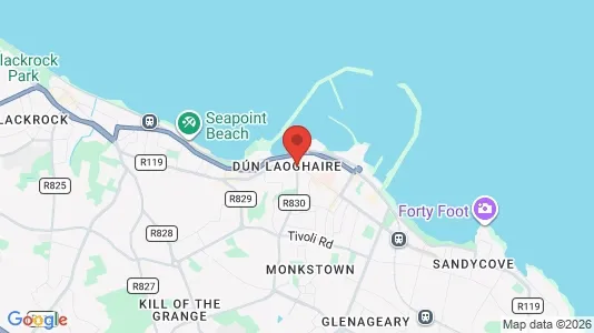 Houses for rent i Dun Laoghaire - kort over placeringen