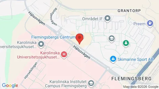 Rooms for rent i Huddinge - kort over placeringen