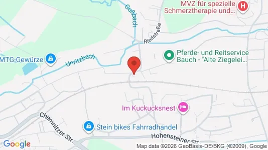 Apartments for rent i Chemnitz - kort over placeringen