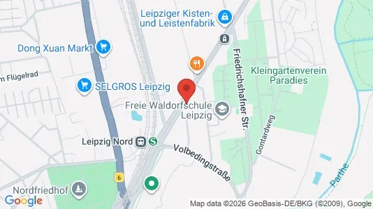 Apartments for rent i Leipzig - kort over placeringen