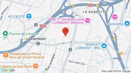Apartments for rent i Bordeaux - kort over placeringen