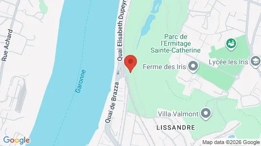 Apartments for rent i Bordeaux - kort over placeringen
