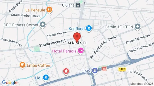 Apartments for rent i Cluj-Napoca - kort over placeringen