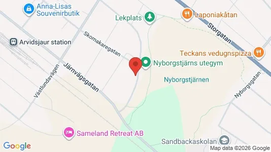 Apartments for rent i Arvidsjaur - kort over placeringen