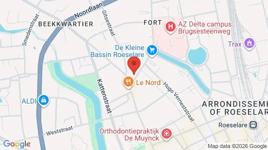 Apartments for rent i Roeselare - kort over placeringen