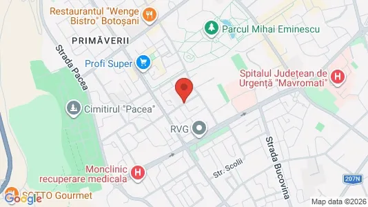 Apartments for rent i Botoşani - kort over placeringen
