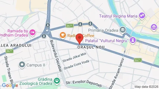 Apartments for rent i Oradea - kort over placeringen