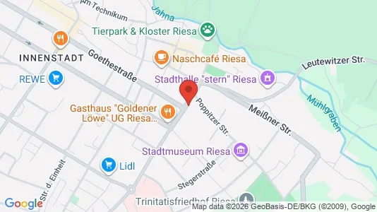 Apartments for rent i Meissen - kort over placeringen