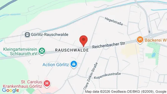 Apartments for rent i Görlitz - kort over placeringen