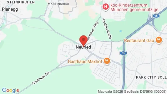 Apartments for rent i Neuried - kort over placeringen
