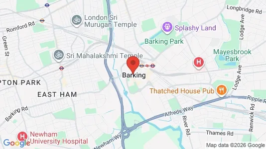 Rooms for rent i Barking - Essex - kort over placeringen
