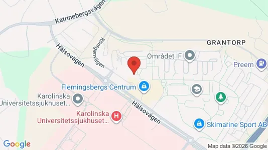Rooms for rent i Huddinge - kort over placeringen