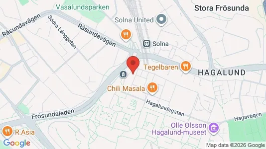 Apartments for rent i Solna - kort over placeringen