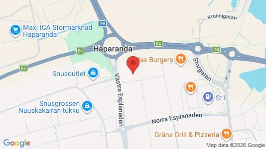 Apartments for rent i Haparanda - kort over placeringen