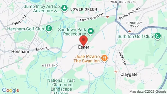 Houses for rent i Esher - Surrey - kort over placeringen