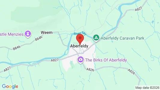 Houses for rent i Aberfeldy - Perthshire - kort over placeringen