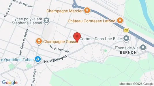 Apartments for rent i Épernay - kort over placeringen