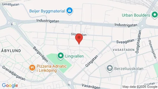 Apartments for rent i Linköping - kort over placeringen