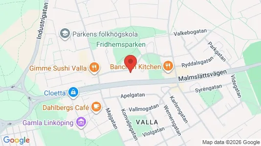 Apartments for rent i Linköping - kort over placeringen