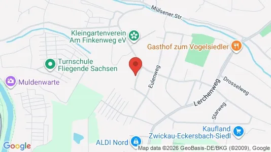 Apartments for rent i Zwickau - kort over placeringen